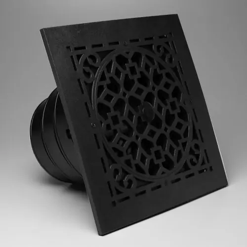 Rectorseal 81918 Airtec 8X8 Antq Grl/Damper/Bx 6,7,8, Black
