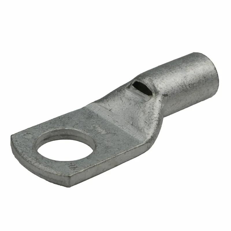 BURNDY YAV25L Copper Compression Lug Heavy Duty Ring Tongue 1 Hole w Inspection Hole AN-1/0 Flex 3/8 Stud