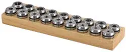 Techniks 04547IS Tech ER40 Steel Sealed Collet Set 15PC (Inch) 3/8-1*