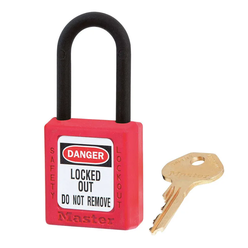 Master Lock 406KARED ZENEX Thermoplastic Safety Padlock, Red KA