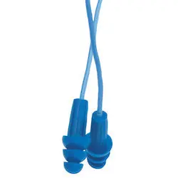 Jackson Safety 13822 H20 Metal Detectable Reusable Earplugs - Corded