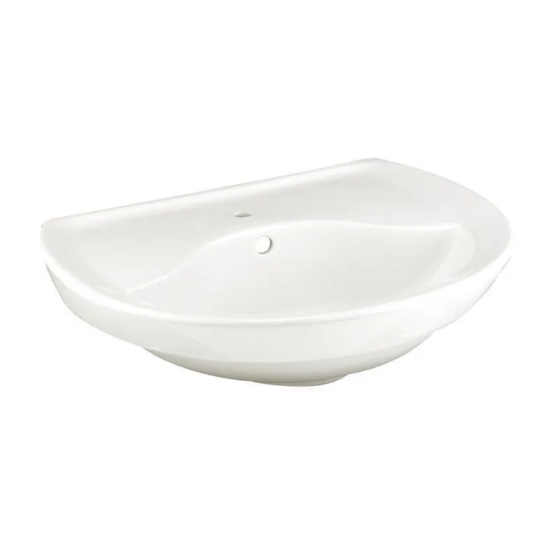 American Standard 0268.001.020 Ravenna 24-1/2 x 20 in. Oval Pedestal Bathroom Sink in White