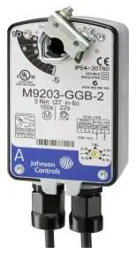 Johnson Controls M9203-AGA-2 Direct Coupled 27 lb-in Spring-Return