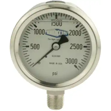 Dixon Valve & Coupling GLSS300 Liquid Pressure Gauge 0-300 PSI