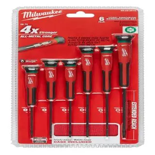 Milwaukee 48-22-2610 6 PC Torx Precision Screwdriver Set w/Case