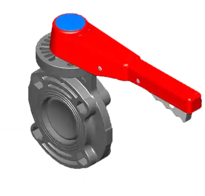 Spears 722311-080 8 PVC Butterfly Valve EPDM W/Handle