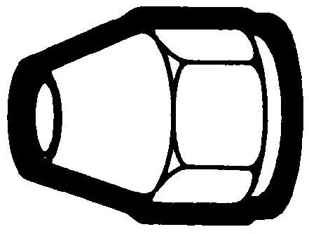 Holyoke Fittings 41S-6 3/8 OD SAE Flare, Short Rod, Tube Flare Fitting