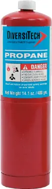DiversiTech 525-PT1 Solder Supplies Propane Gas 14.1 oz