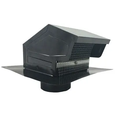 Builder's Best 012635 GRV635 Roof Vent Cap With Collar, Stainless Steel, 10 in W x 4-3/4 in H Cap