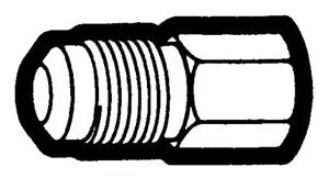 Holyoke Fittings 46-88 1/2 x 1/2 SAE Flare x FPT Straight Female Adapter