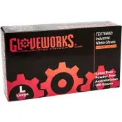 Ammex INPF49100 Gloveworks Industrial Grade Nitrile Gloves Powder-Free Blue XXL 100/Box