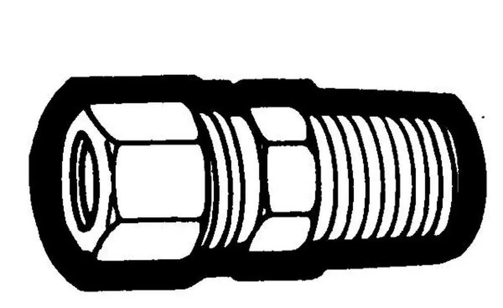 Holyoke Fittings W68-68 3/8 x 1/2 in. OD Tube x MIP Brass Adapter
