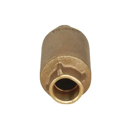 Everflow 150C114-NL Inline Spring Loaded Check Valve Cast Brass 1-1/4 Inch