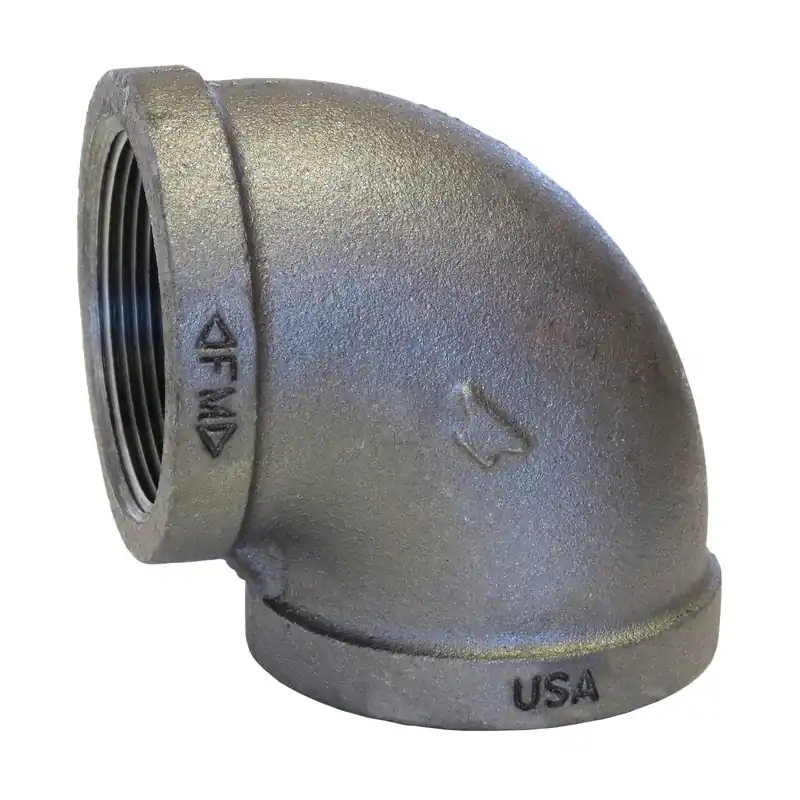 Anvil 311000400 FIG 1101 Standard 90 Deg Pipe Elbow, 1/4 In, FNPT, 150 lb, Malleable Iron, Galvanized