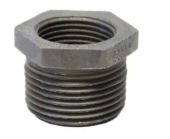 Anvil 0361330202 FIG 2139 Hex Head Pipe Bushing, 3/8x1/4 in, MNPTxFNPT, 3000 lb, Steel, Domestic