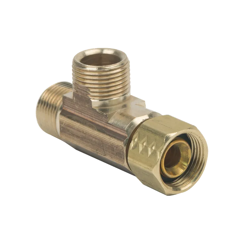 BrassCraft CT2-666XB 3/8 in. Female Compression x 3/8 in. Compression x 3/8 in. Compression Valve Adapter Fitting