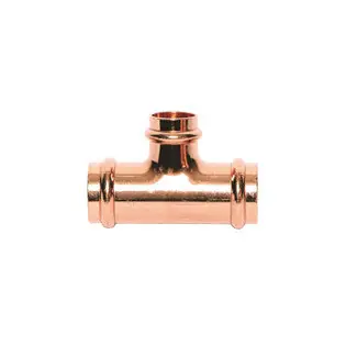 Mueller PF04058 Copper Tee P X P X P, 1'' X 3/4'' X 1/2''