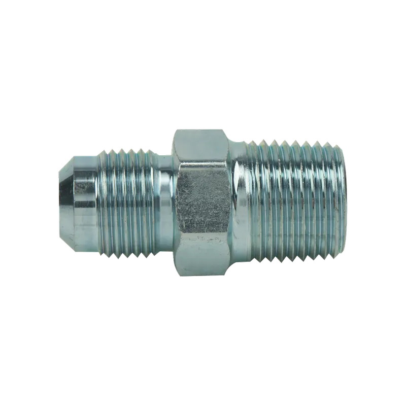 BrassCraft AU2-6-8S 3/8 in. O.D. Flare x 1/2 in. MIP (3/8 in. FIP) Steel Gas Fitting