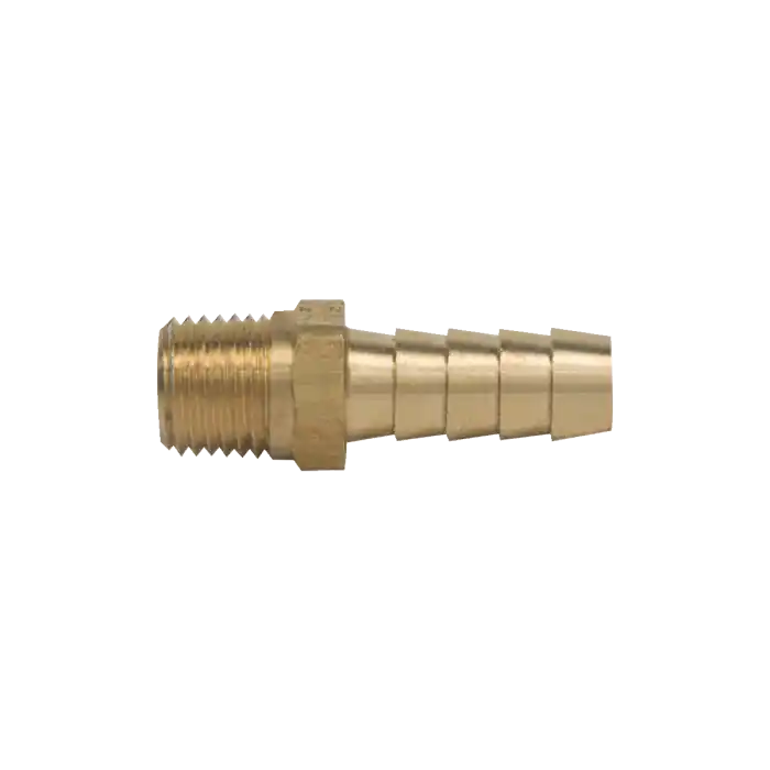 BrassCraft 125-6-4X 3/8 in. I.D. Hose Barb x 1/4 in. MIP Male Hose Barb Adapter