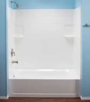 Mustee 670WHT Fiberglass Bathtub Wall Surround, White