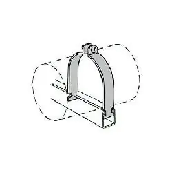 Anvil 2400326266 Fig As 1100As Rigid Conduit Clamp Assembly, 10 In Conduit, 1550 Lb Load, 10-3/4 In Od, Steel