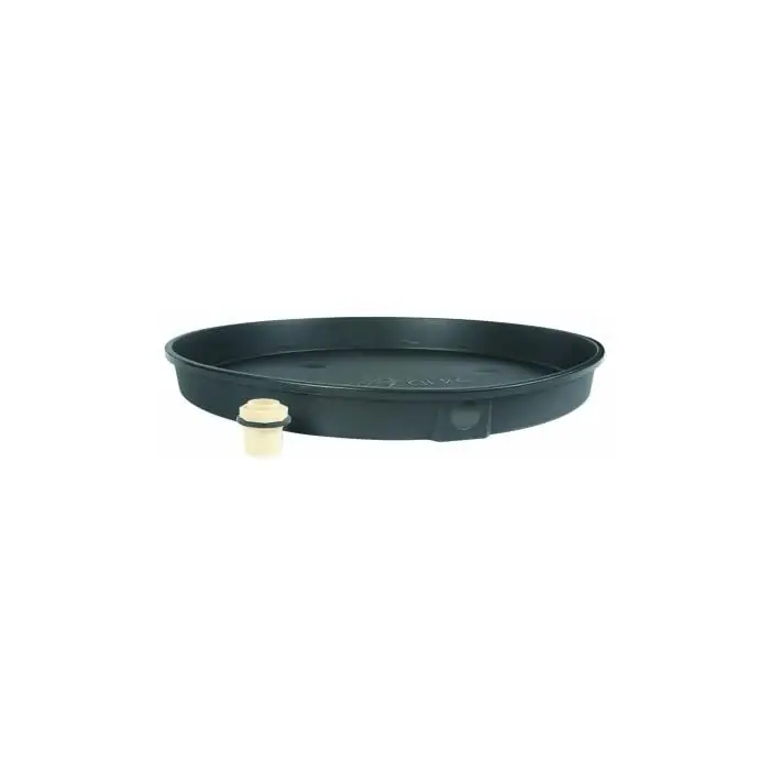 Camco 11426 Plastic Water Heater Drain Pan - 30 ID w/CPVC Fitting Bilingual