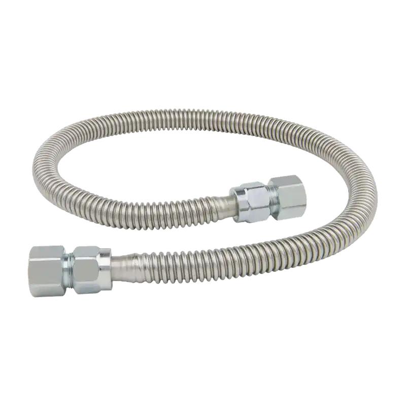 BrassCraft PS3055-36 1/2 in. FIP x 1/2 in. FIP, 36 in. Length Stainless Steel Gas Connector (125,000 BTU)