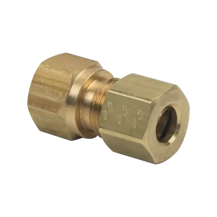 BrassCraft 66-4-2X 1/4 in. O.D. Tube x 1/8 in. FIP Compression Female Reducing Adapter