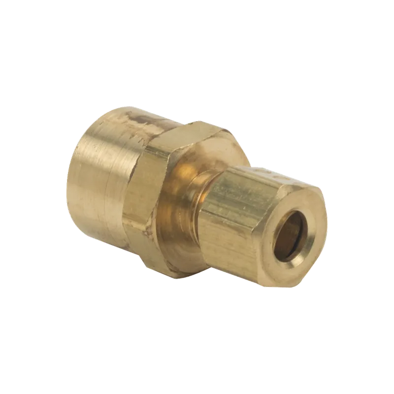 BrassCraft 66-4-4 1/4 in. O.D. Tube x 1/4 in. FIP Compression Female Adapter