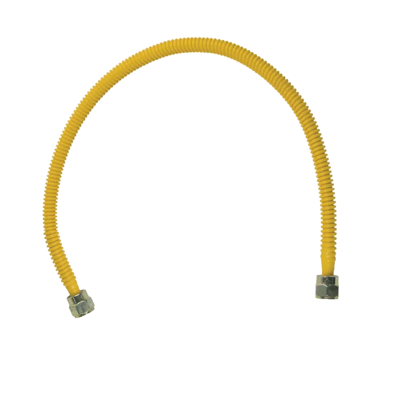 BrassCraft CSSTNN-10NP ProCoat Nut x Nut Stainless Steel Gas Connector 3/8 in. O.D. Fine Thread