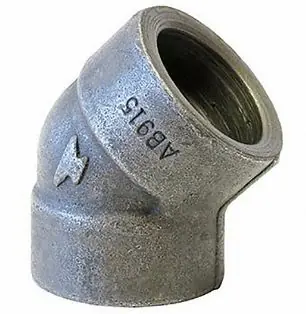 Anvil 0362014201 45 Degree Elbow Forged Steel 2 1/2 in x 2 1/2 in Pipe Size Class 3000