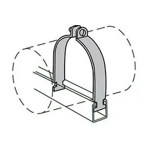 Anvil 2400326258 Fig As 1100 Pipe Clamp 8 In Nominal 1450 Lb Load 8-5/8 In Od Replacement MPN