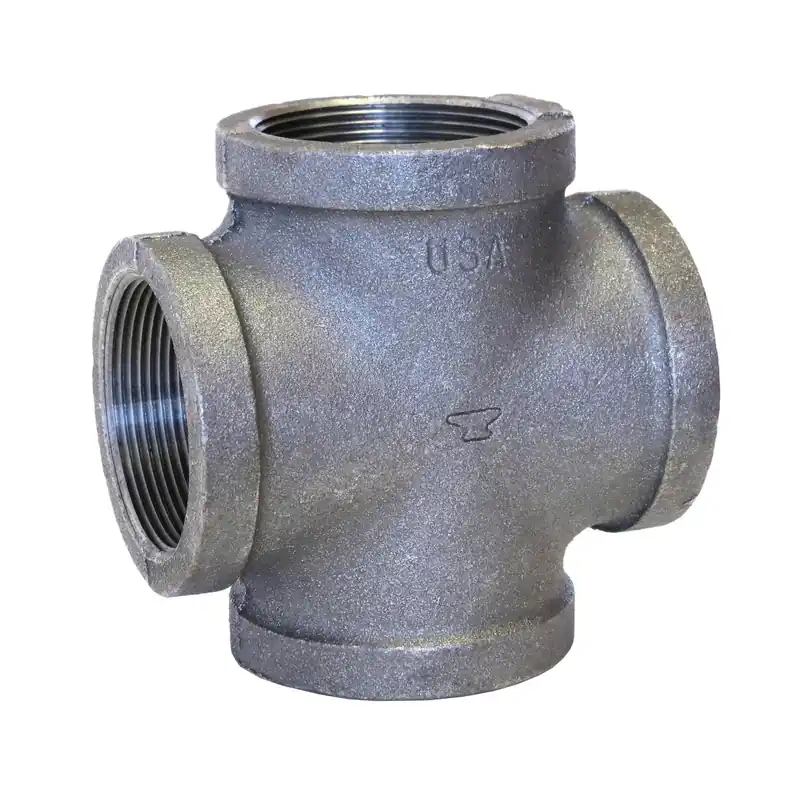 Anvil 311070007 FIG 1107 Standard Pipe Cross, 3/4 in, FNPT, 150 lb, Malleable Iron, Galvanized