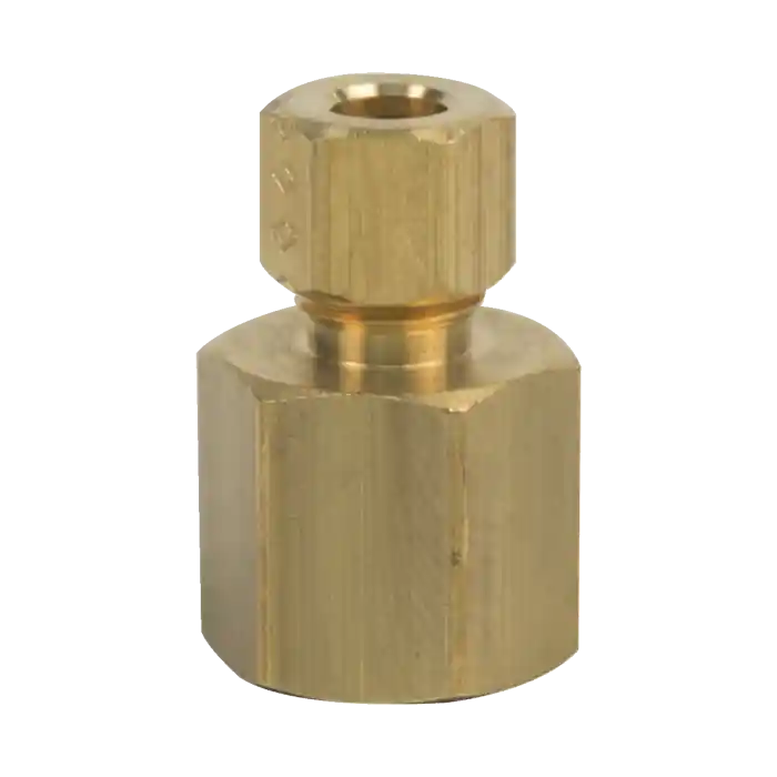 BrassCraft 66-4-6 1/4 in. O.D. Tube x 3/8 in. FIP Compression Female Reducing Adapter