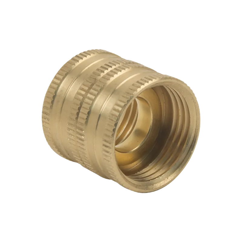 BrassCraft HUS-12X 3/4 in. Female Hose Thread x 3/4 in. Female Hose Thread No-lead Brass Female Swivel Nut Hose Union Fitting