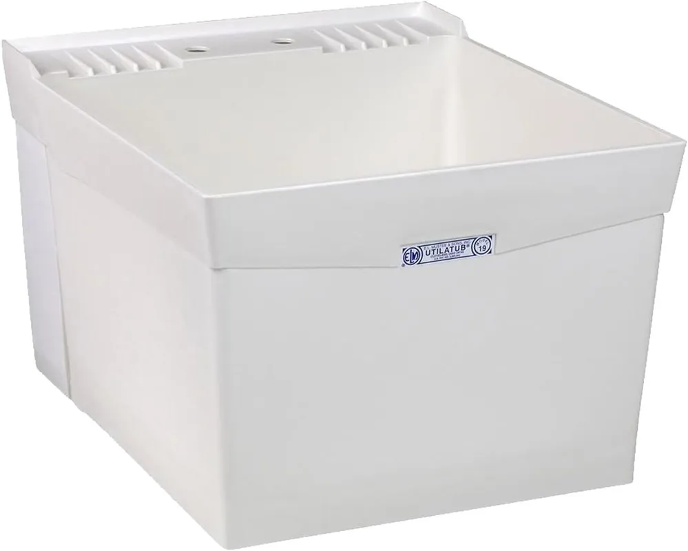 Mustee 19WK Utilatub Laundry Tub, Wall Mount