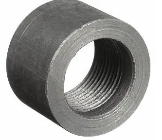 Anvil 0361168602 Half Coupling: Forged Steel, 1 1/2 in x 1 1/2 in Pipe Size, Female NPT x Female NPT