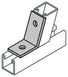 Anvil 2400209603 2-Hole Open Angle Connector Galvanized