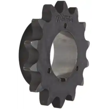 Martin 100Q20H Bushing Bore Roller Chain Sprocket - Split Taper, 100 / 1-1/4 in, 20 Teeth, Q1 Bushing, Steel Material