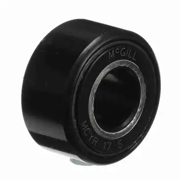 McGill MCYR17S Crowned & Flat Yoke Rollers - 40 mm Roller Diameter, 17 mm Bore, 40 mm Roller Width, Sealed, Chrome Steel Material