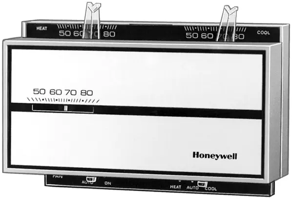 Honeywell Home T874A1036 Thermostat T874A 24 Voltage Alternating Current 1 Heat/1 Cool 40-90 Degrees Fahrenheit