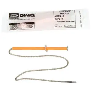 CHANCE M12KA23 Type K (ANSI) Fuse Link Removable Head 12A 23 in. L
