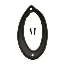 True Value PN-29/0 Address Hardware Number 0 Black Plastic 4-In. None