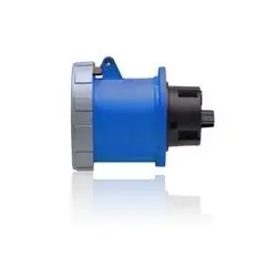 Leviton 4100R9W 100 Amp, 250 Volt 3-Phase, IEC 309-1 & 309-2, 3P, 4W, Outlet North American Pin & Sleeve Receptacle, Industrial Grade, IP67, Watertight