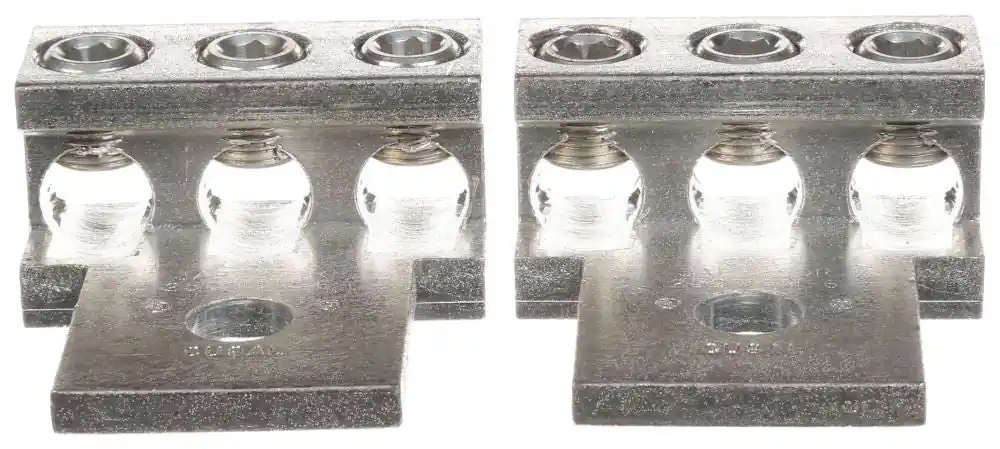 Siemens H68752-1 9/16 Inch Stud/Allen 6 AWG to 250 MCM 3-Conductor Tinned Aluminum 1-Hole Connector Lug
