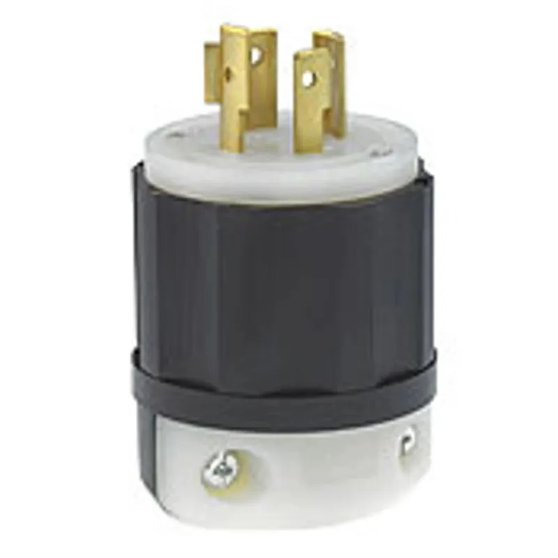 Leviton 2451 20 Amp 277/480 Volt 3-Phase NEMA L19-20P Locking Plug