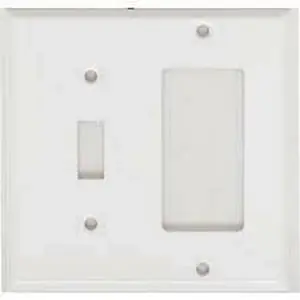 Mulberry 86432 Standard Combination Wallplate, 2 Gangs, 4.5 in H x 4.562 in W