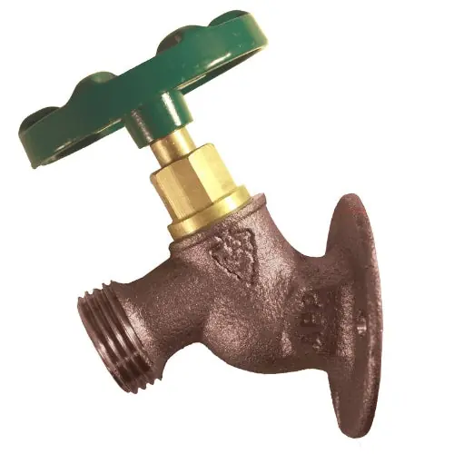 Arrowhead Brass 255PEXLF Heavy Duty Red Brass Solid Flanged Sill-Faucet 1/2 inch PEX x Hose