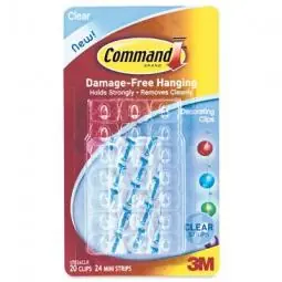 True Value 17026CLR-ES Command Clear Decorating Clips