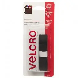 True Value 90078 Velcro Brand Sticky Back Tape Black 18 x 3/4-In. Replacement MPN